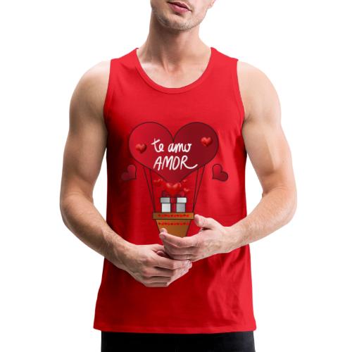 Fashion Valentine's Day Hearts, Gifts February 14 - Men's Premium Tank