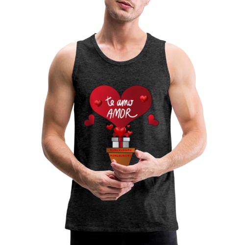 Fashion Valentine's Day Hearts, Gifts February 14 - Men's Premium Tank