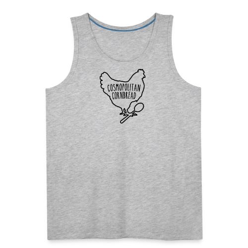 Cosmopolitan Cornbread Hen & Spoon Logo - Men's Premium Tank
