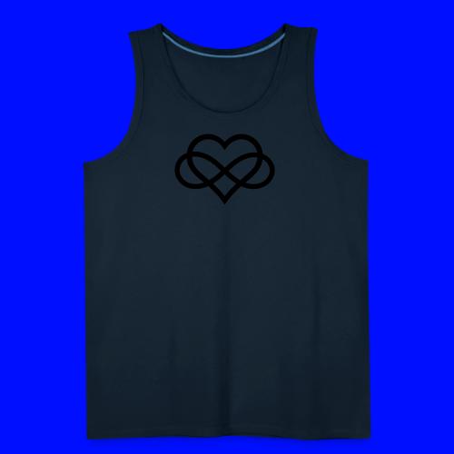 Infinity Heart (black) - Men's Premium Tank