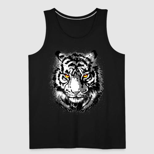 Tiger Head - Tiger Artwork - Wildlife Big Cats - Men's Premium Tank