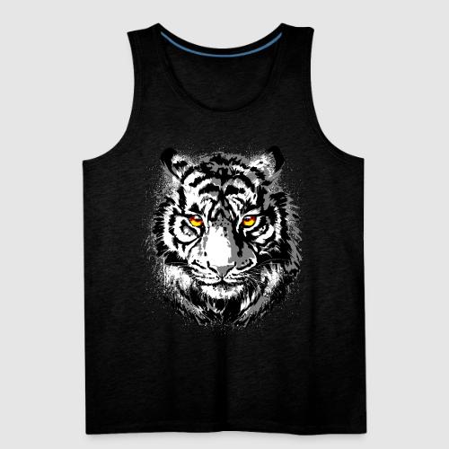Tiger Head - Tiger Artwork - Wildlife Big Cats - Men's Premium Tank