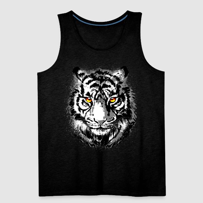 Tiger Head - Tiger Artwork - Wildlife Big Cats