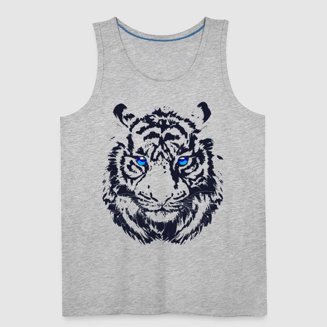Tiger Head - Tiger Artwork - Wildlife Big Cats