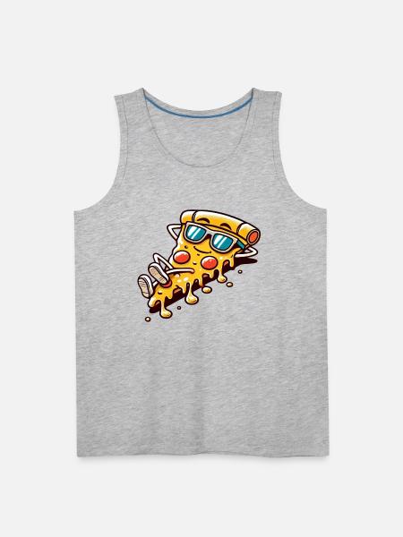 Pizza slice - Men's Premium Tank - heather gray
