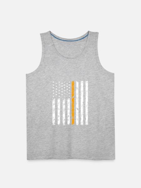 911 dispatcher flag - Men's Premium Tank - heather gray