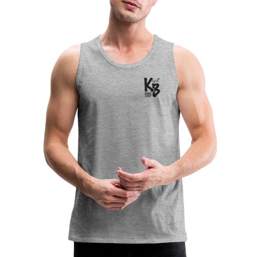 Kure Beach Day-Black Lettering-Front and Back - Men's Premium Tank