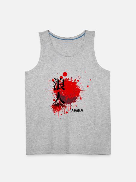 Blood of the Samurai - Men's Premium Tank - heather gray