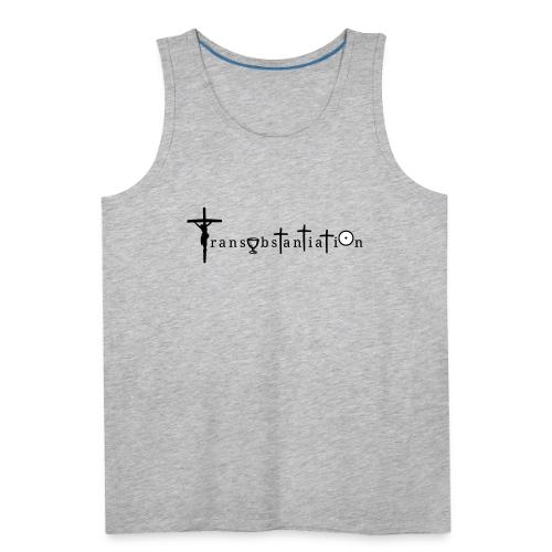 Transubstantiation Black Letters - Men's Premium Tank