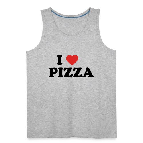 i heart pizza 2 color - Men's Premium Tank