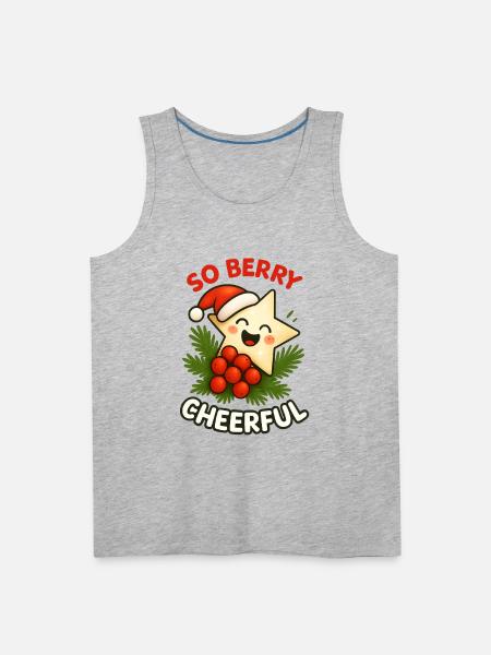 So Berry Cheerful - Men's Premium Tank - heather gray