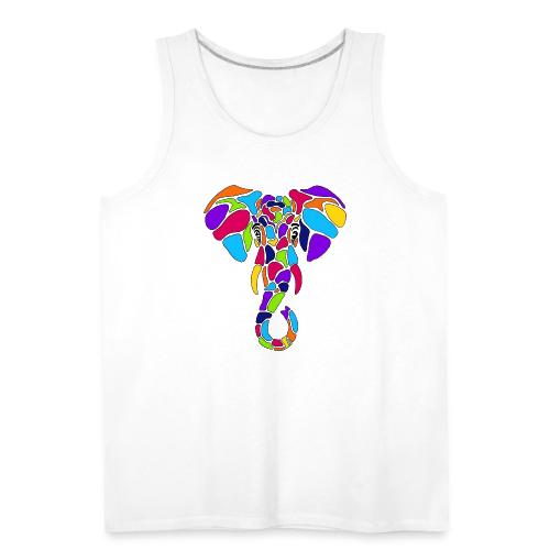 Art Deco elephant - Men's Premium Tank