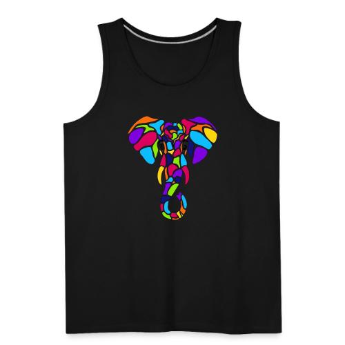 Art Deco elephant - Men's Premium Tank