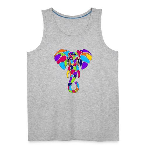 Art Deco elephant - Men's Premium Tank