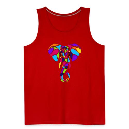 Art Deco elephant - Men's Premium Tank