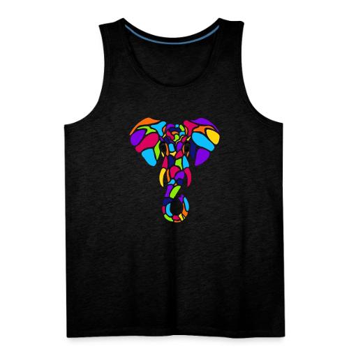 Art Deco elephant - Men's Premium Tank