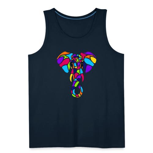 Art Deco elephant - Men's Premium Tank
