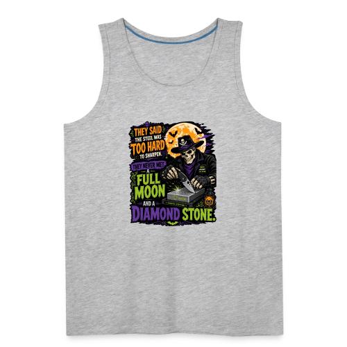 Too Hard To Sharpen Diamond Stone - Skeleton Knife - Men's Premium Tank