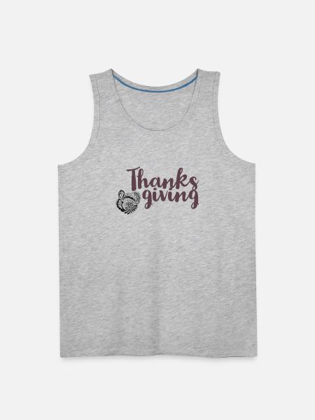 Thanks giving - Men's Premium Tank - heather gray
