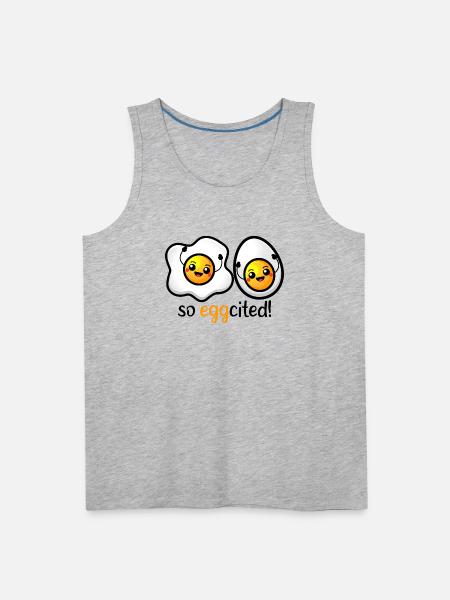 So Eggcited - Men's Premium Tank - heather gray