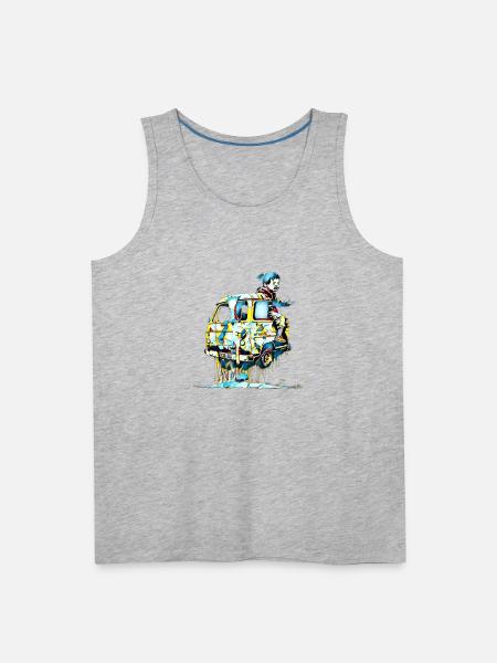 Broken - Men's Premium Tank - heather gray