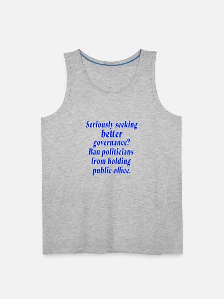 Better Governance - Men's Premium Tank - heather gray
