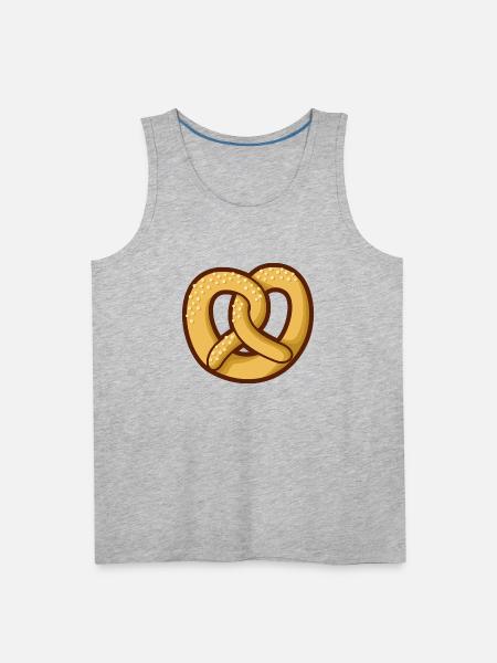 Pretzel Icon - Men's Premium Tank - heather gray
