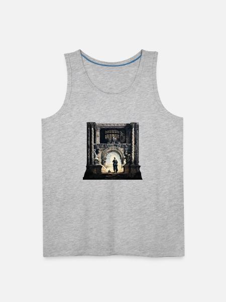 heaven's gate - Men's Premium Tank - heather gray