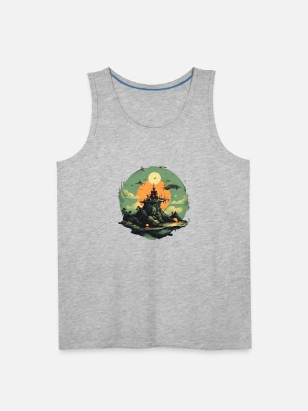 Fantastic Worlds - Men's Premium Tank - heather gray