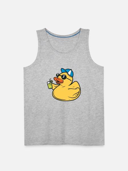 Vacation Party Rubber Duck Ducky - Men's Premium Tank - heather gray