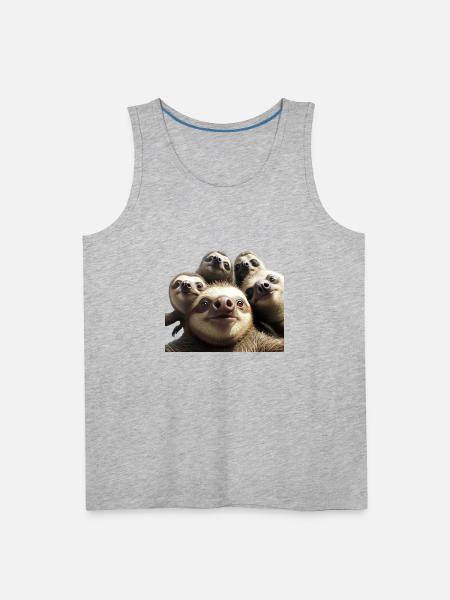 Selfy - Men's Premium Tank - heather gray