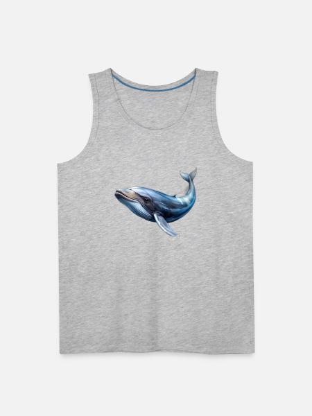 Whale - Men's Premium Tank - heather gray