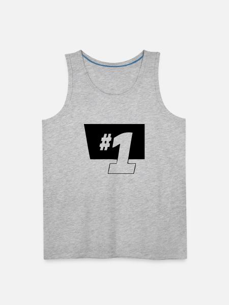 1 - Men's Premium Tank - heather gray