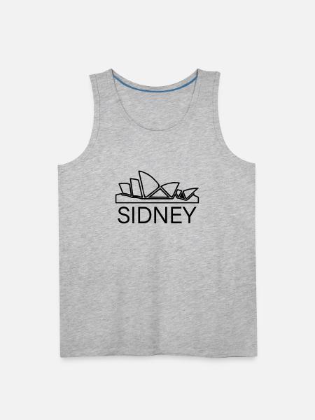 sidney - Men's Premium Tank - heather gray