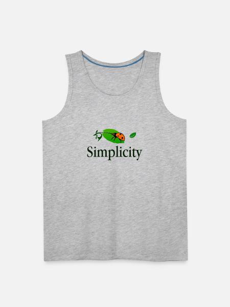 Simplicity - Men's Premium Tank - heather gray