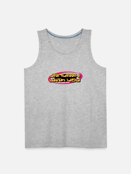 January With You - Men's Premium Tank - heather gray