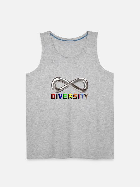 Infinite Diversity - Men's Premium Tank - heather gray