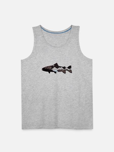 Mountain Trout - Men's Premium Tank - heather gray