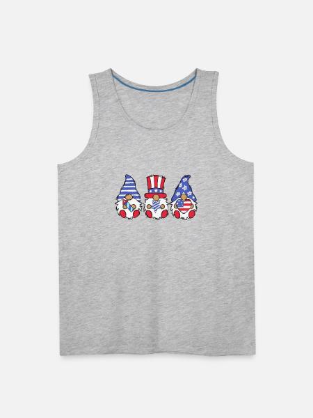 4th of july Gromies - Men's Premium Tank - heather gray