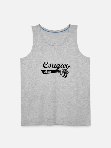cougar bait - Men's Premium Tank - heather gray