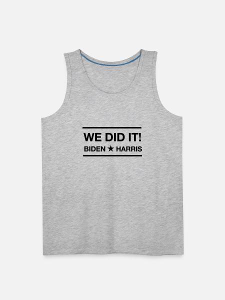 we just did 46 - Men's Premium Tank - heather gray