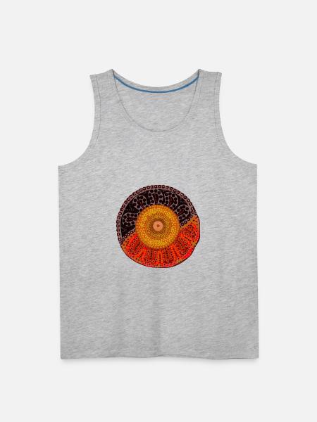 Australian Aboriginal Sun - Men's Premium Tank - heather gray