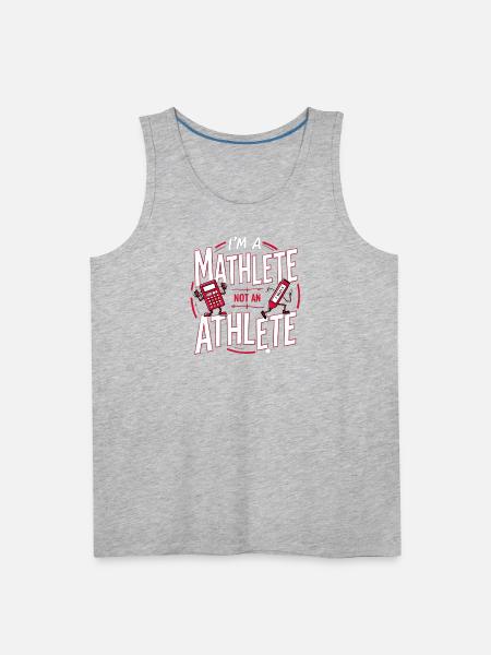 Maths Enthousiaste fanny design - Men's Premium Tank - heather gray