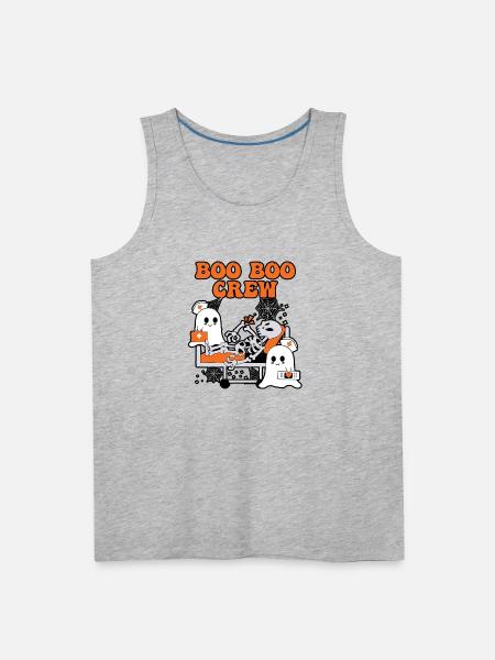BOO BOO CREW - Men's Premium Tank - heather gray
