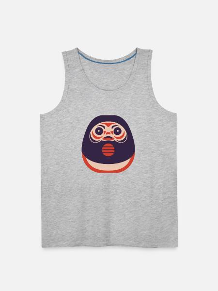 Daruma Doll - Men's Premium Tank - heather gray