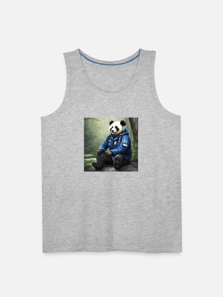 Paramedic Panda - Men's Premium Tank - heather gray