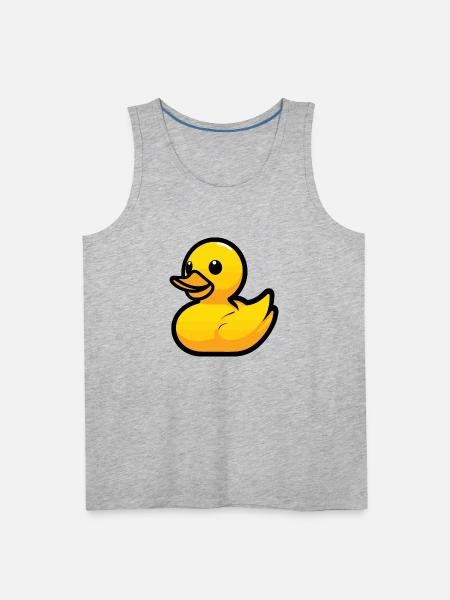 Ducky, rubber duck, duck power - Men's Premium Tank - heather gray