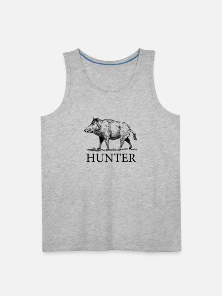 Hog Hunter - Men's Premium Tank - heather gray