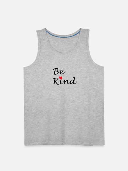 amazon bekind - Men's Premium Tank - heather gray