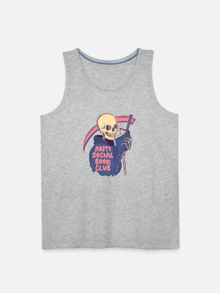 Anti Social - Men's Premium Tank - heather gray